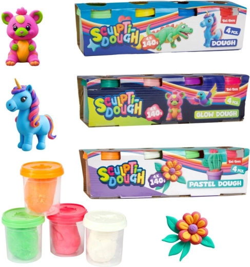 Gyurma 4×140 g pohárban – klasszikus, pasztell vagy világító