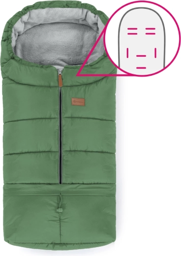 Petite&Mars állítható 3 az 1-ben bundazsák Jibot Horizontal Juicy Green