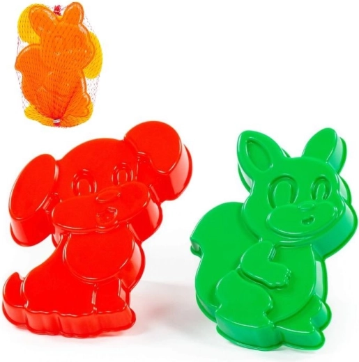 Homokozó formák mókus és kutyus