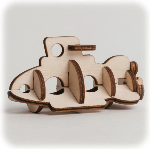 CuteWood fa 3D puzzle Tengeralattjáró
