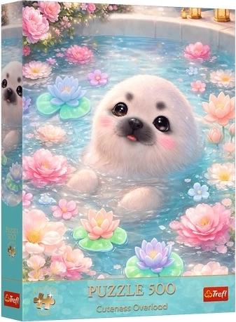Puzzle Premium Plus Cuteness Overload Sladká tuleň – 500 darab