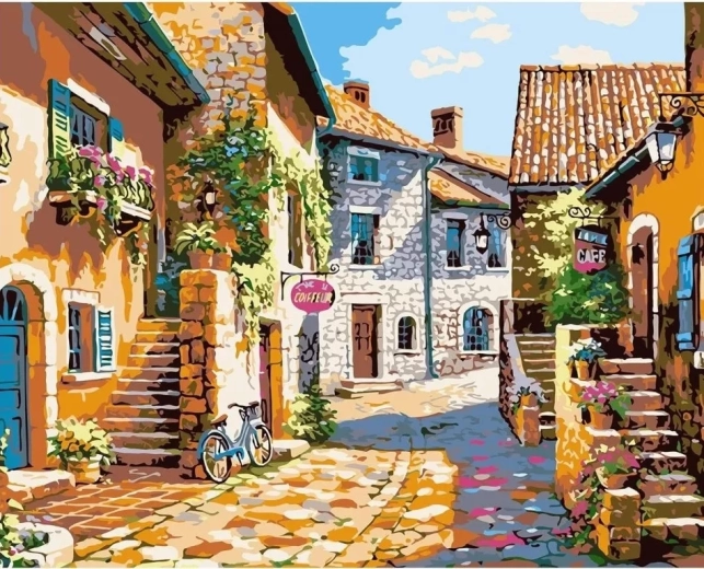 Norimpex gyémántfestés – Olaszországi kőutca 30 × 40 cm