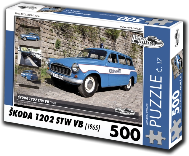 Retro-autó puzzle Škoda 1202 STW VB 500 darab
