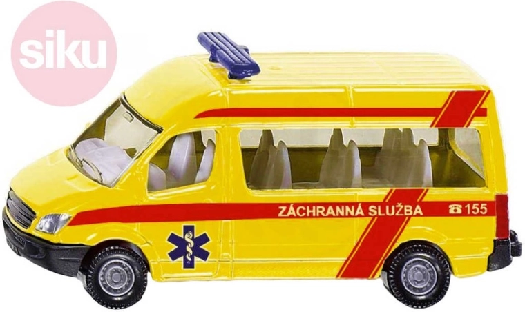 Siku Mercedes-Benz Sprinter mentőszolgálat Csehország (ČR) - 1 db