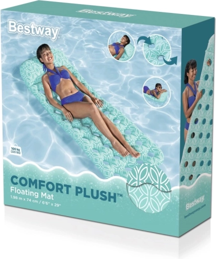 Bestway Comfort Plush felfújható matrac 198 × 74 cm, türkiz