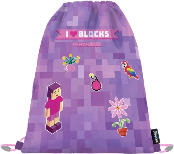 Playworld Girl tornazsák – iskolai poliészter tornazsák