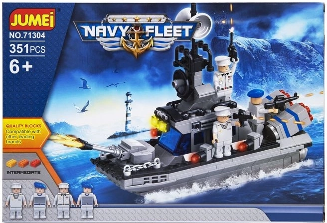 Jumei Navy Fleet építőkészlet – katonai csónak, 351 db – 1 db