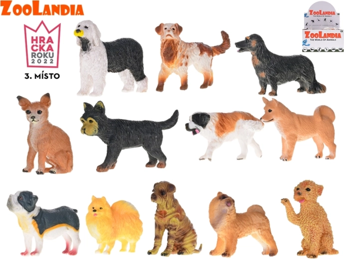Zoolandia kutyus – műanyag kutyafajta figurák 5–9 cm