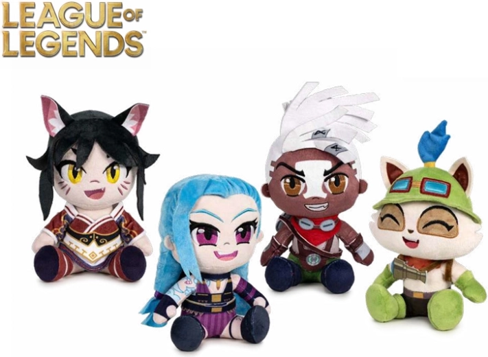 League of Legends bajnokok plüss figurái 21 cm – 24 darabos készlet