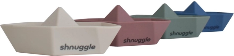Shnuggle Stack and Sail egymásra rakható szilikon fürdőcsónakok (4 db-os készlet)