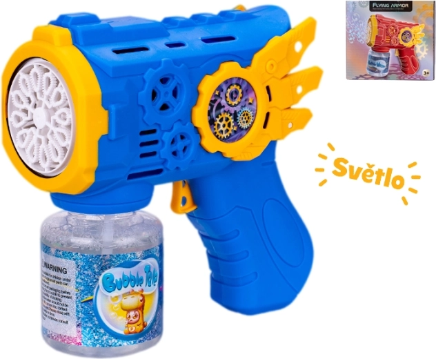 Buborékfújó pisztoly fényhatásokkal 13 cm