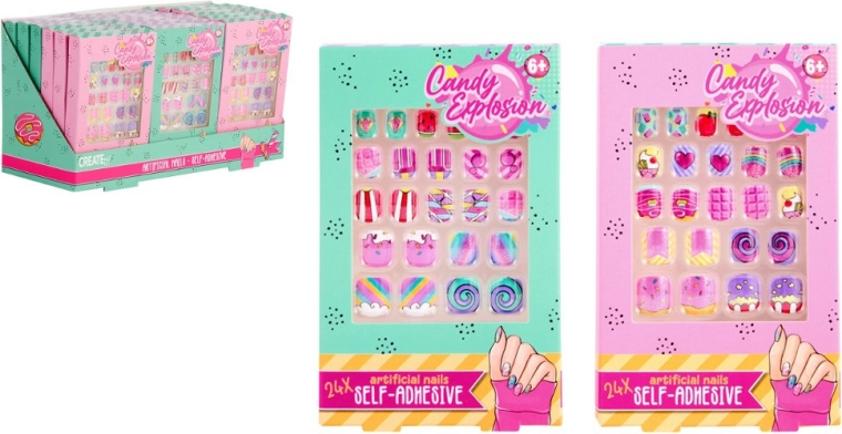 Create It! Candy színes, öntapadós műkörmök
