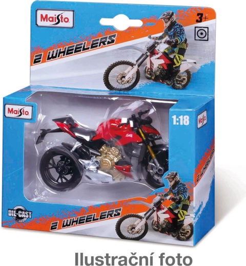 Maisto Wheelers fém motorkerékpár-modell 1:18
