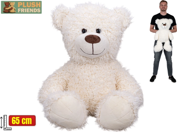 Plüss maci Plush Friends 65 cm fehér