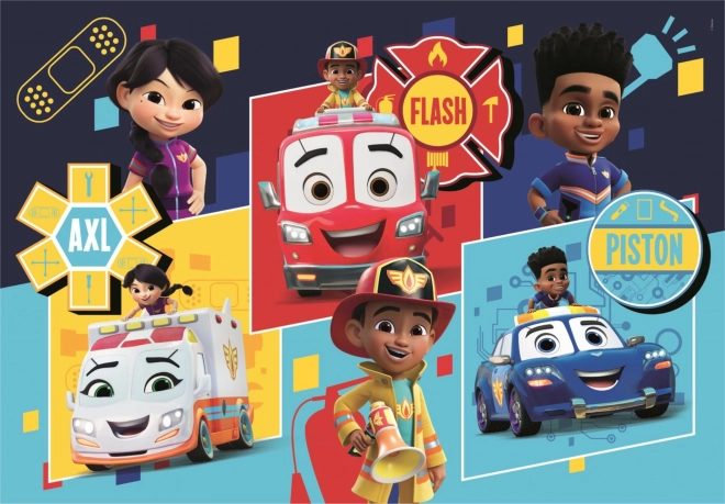 Clementoni puzzle Firebuds maxi 24 darabos