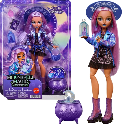 Monster High Moonspell High Layla Stone – divatbaba 26 cm kiegészítőkkel