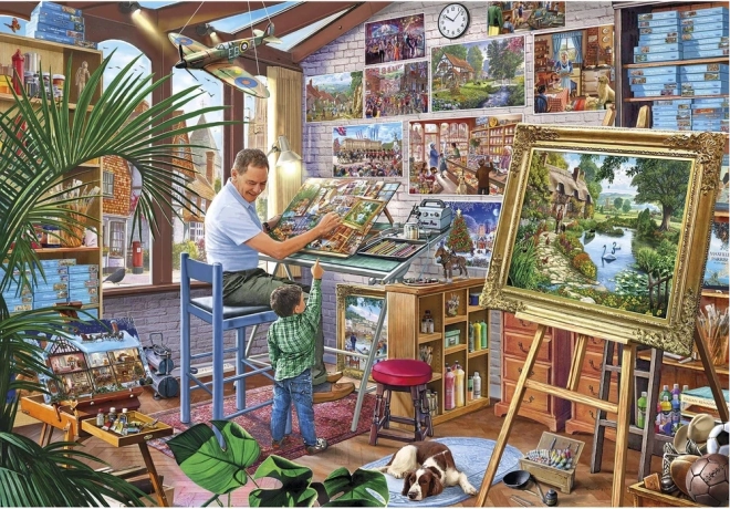 Puzzle műalkotás – 2000 darabos GIBSONS