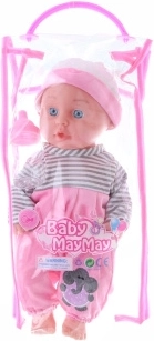 Pisilő baba cumisüveggel, 29 cm