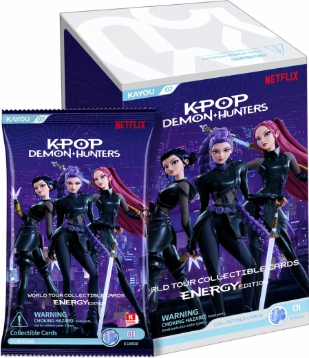 K-pop Demon Hunters – Energy Edition – gyűjtői booster box kártyákhoz (12 csomag)