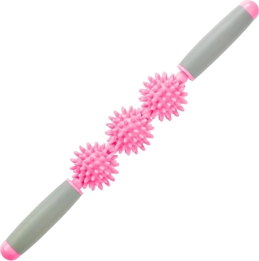 Merco masszázs rehabilitációs rúd roller stick triple 40 cm rózsaszín - 1 db