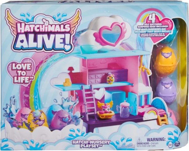Hatchimals játék készlet Szivárványos világ kelés vízben