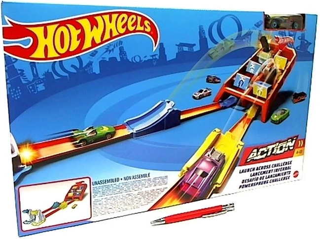 Hot Wheels ugrás a célba játékszett