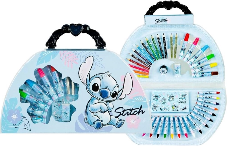 Rajzkészlet bőrönd Lilo és Stitch – 51 részes művészeti készlet
