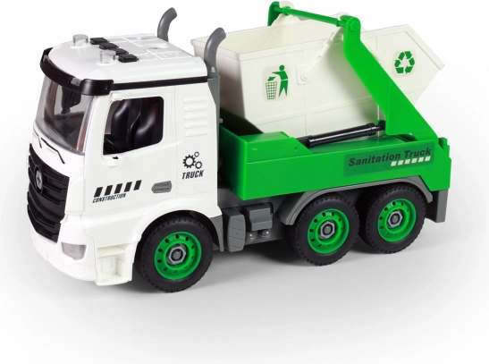 Csavarható konténeres autó fényekkel és hangokkal