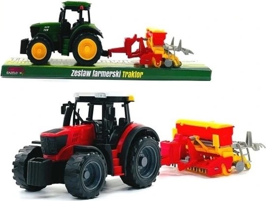Traktor mezőgazdasági munkagéppel