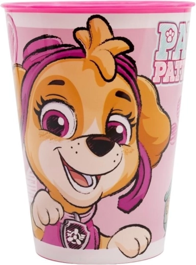 Paw Patrol rózsaszín műanyag pohár, 260 ml