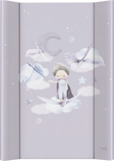 Ceba Baby pelenkázó alátét 2 peremes, merev lappal 50×70 Basic Wild Swans
