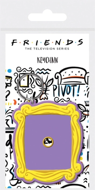 Gumiból készült kulcstartó Jóbarátok