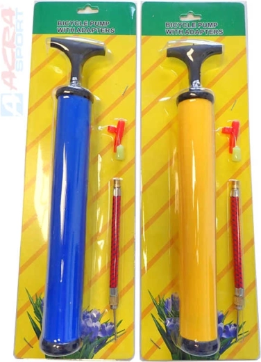 Acra kézi pumpa labdákhoz 30 cm, bliszterben - 1 db