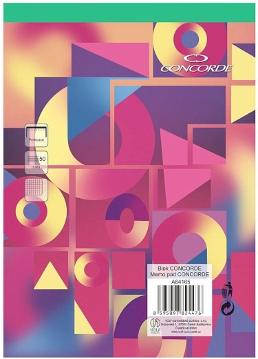 CONCORDE A5 négyzetrácsos tömb, 50 lap