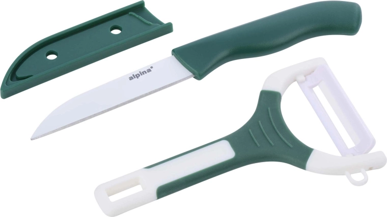 ALPINA konyhai szett – kés és hámozó, színmix
