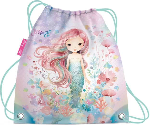 Iskolai tornazsák váltócipőhöz Mermaid (sellő) - 1 db