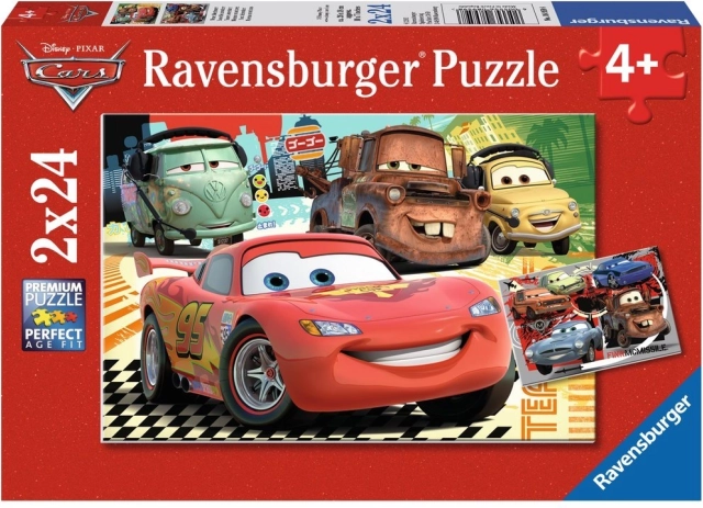 Ravensburger puzzle Verdák 2 – európai kirándulás 2×24 darab