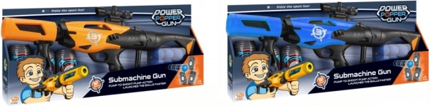 Power Popper habgolyós pisztoly 52 cm, golyókészlettel