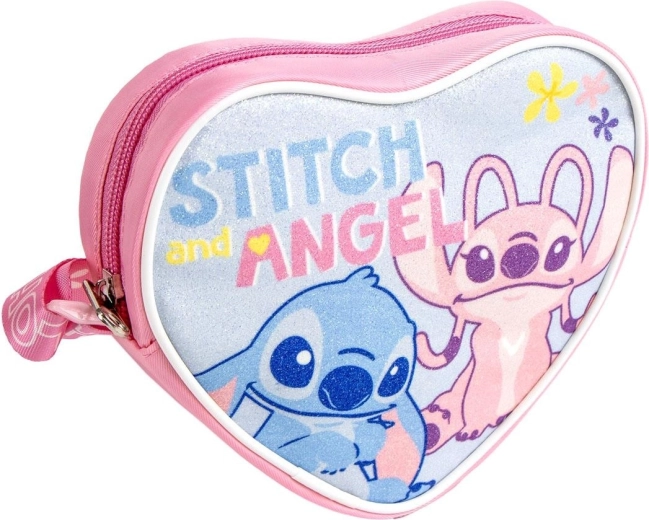 Disney Stitch gyerek válltáska szív alakban