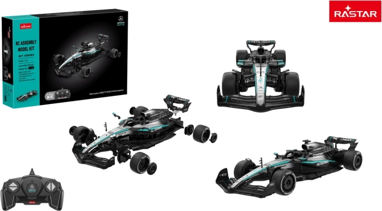 Rastar RC autó Mercedes-AMG F1 W16 E Performance építőkészlet 1:16 fekete - 1 db
