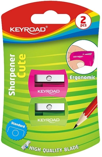 Keyroad Nugget hegyező, 2 db-os készlet, műanyag