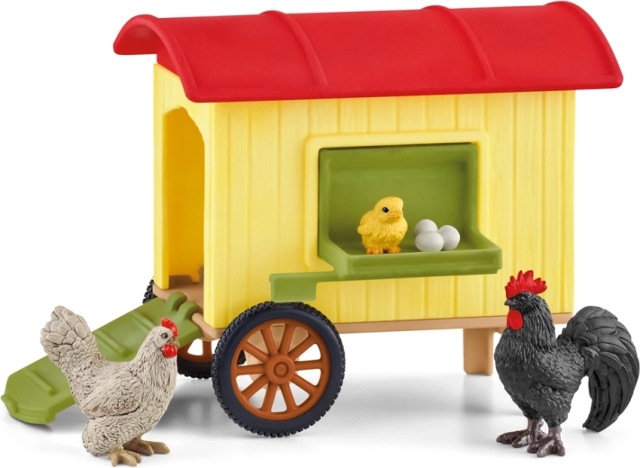 Schleich Farm World mozgatható tyúkól