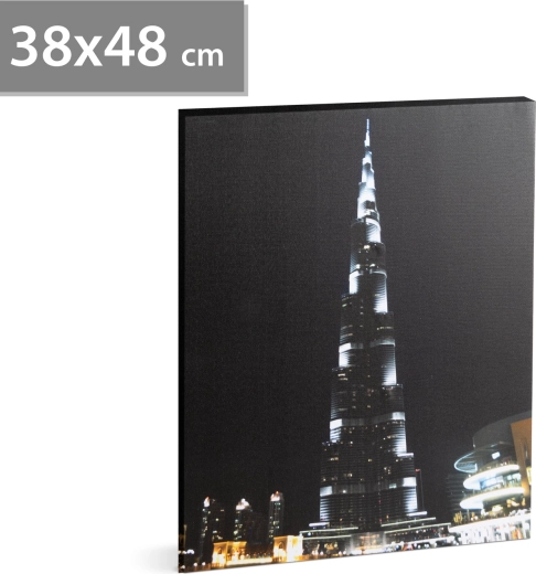 LED-falidekoráció Burj Khalifa, 38 × 48 cm