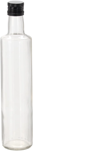 Dorica 500 ml-es üvegpalack fehér csavaros kupakkal 31,5 mm (8 db)