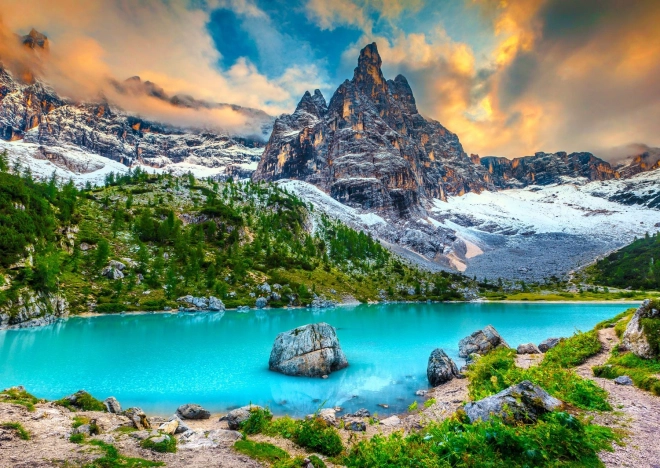 ENJOY kirakó – Sorapis-tó, Dolomitok (Olaszország), 1000 darab