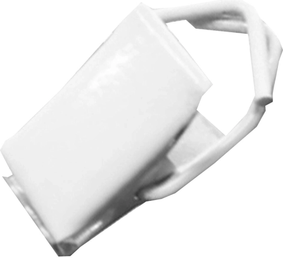 Fém függönycsipesz, fehér (25 db)