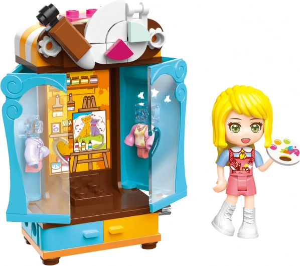 Qman UNA Series festő kislány ruhásszekrény építőkészlet