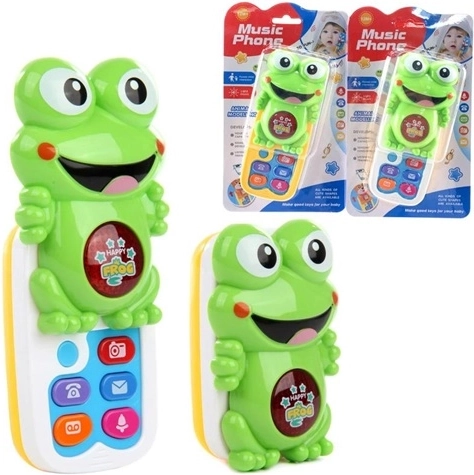 Zenélő békás telefon - 1 darab