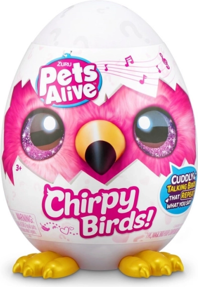 Plüss beszélő madárka hangokkal titokzatos tojásban ZURU Pets Alive (mix)
