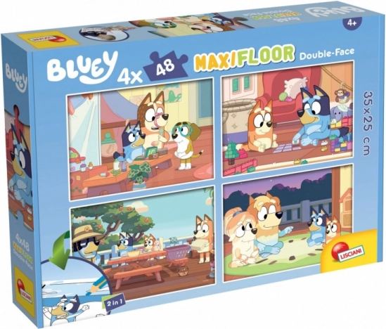 Puzzle Bluey maxi padló 4×48 darab, kétoldalas